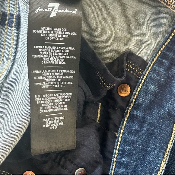 7 For All Mankind b(air) High Waist Slim Kick Flare Jeans Women’s 28 Denim - Picture 8 of 8